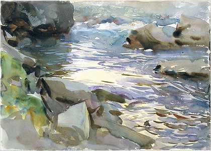 约翰·辛格·萨金特的《溪流与岩石》