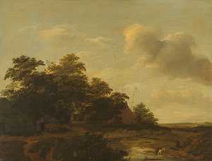 Jan Vermeer van Haarlem的《农场风景》