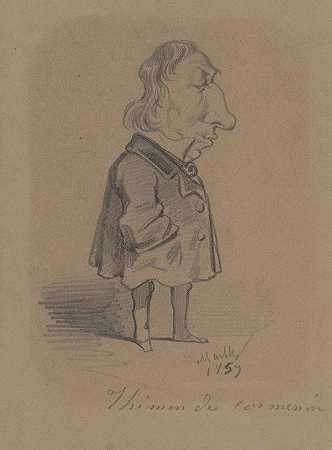 希波利特·梅利的路易·玛丽·德拉哈耶（Louis Marie de la Hague）漫画，科梅宁子爵（又名蒂蒙）