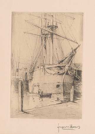 弗兰斯·亨斯的《码头上的帆船》
