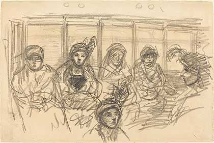 Théophile Alexandre Steinlen的《地铁乘客》