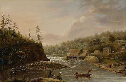 亨利·刘易斯的《圣克罗伊河上的奇弗磨坊》