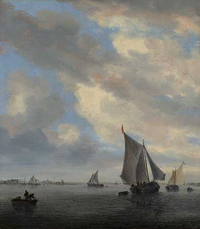 雅各布·萨洛蒙兹（Jacob Salomonsz.van Ruysdael）的《湖上的帆船视图》