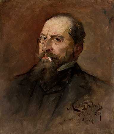 “毛里西·特尔巴茨（Mauricy Trębacz）的画家卢扬·沃特诺夫斯基（Lucjan Wrotnowski）的肖像