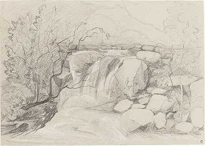 约翰·塞尔·科特曼的《岩石瀑布》