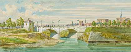 弗朗茨·杰拉希（Franz Gerasch）的《维也纳河上的拉德茨基大桥》（Radetzky Bridge）