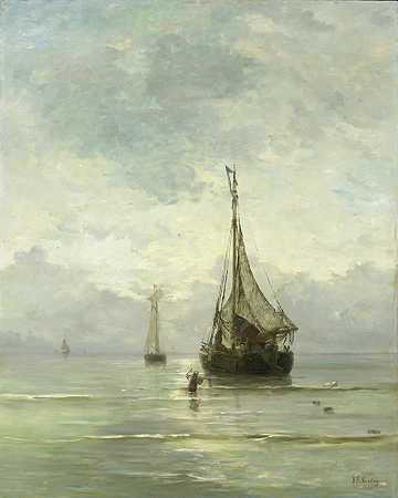 Hendrik Willem Mesdag的《Kalme zee》