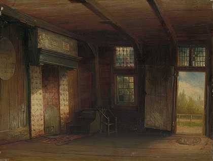 Pierre Tetar van Elven的《赞丹沙皇Peterhuisje的内部》