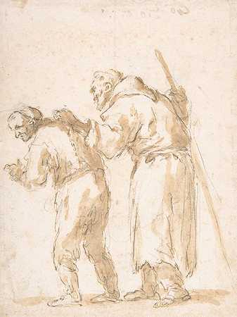 Jusepe de Ribera的《一个带领盲人修士的人》