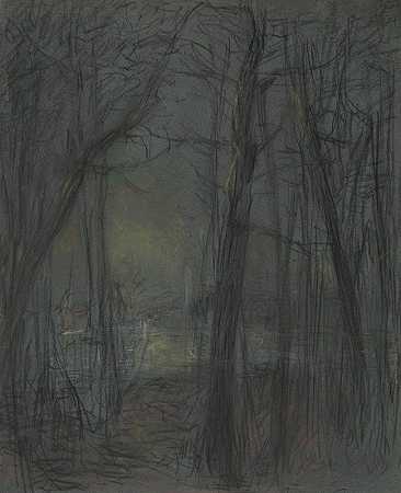 约翰·弗格森·威尔的《森林场景》