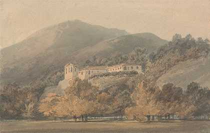 约瑟夫·马洛德·威廉·透纳的《圣卢西亚，卡塞塔附近的修道院》