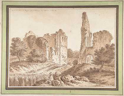 约翰·格奥尔格·威尔的《摩瑟夫（塞纳河和马恩河）附近的贝科瓦索城堡遗址》