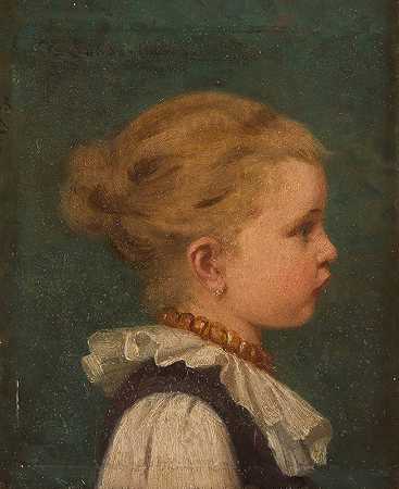 弗里茨·桑德兰的《小女孩的肖像》