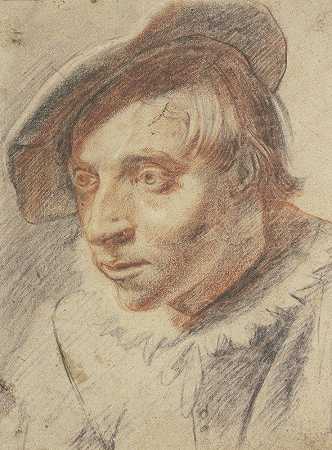 弗兰斯·哈尔斯（Frans Hals）的戴帽农民胸像