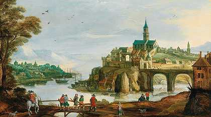 菲利普·德·蒙珀一世的《河畔小镇风景》（《特雷维索风景》）
