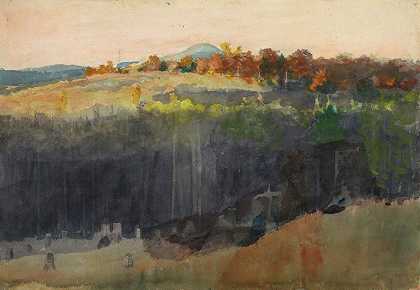 弗雷德里克·埃德温·丘奇的《阿迪朗达克斯山谷与山坡》