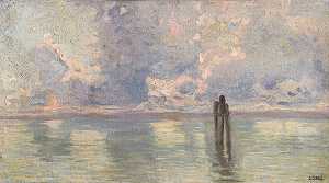 古列尔莫·西尔迪的《威尼斯泻湖风景》