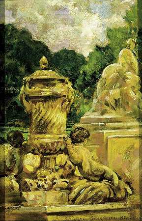 “尼姆喷泉花园”，詹姆斯·卡罗尔·贝克维思