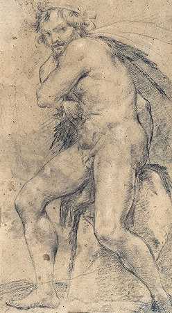 卢多维科·卡拉奇的《男性裸体（大力士）》
