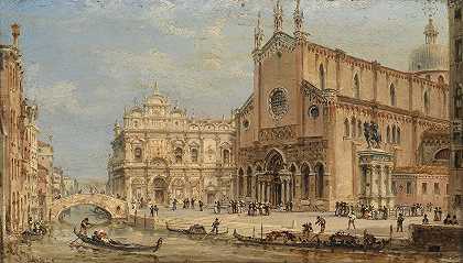 Giovanni Grubacs的《威尼斯圣乔瓦尼保罗广场》