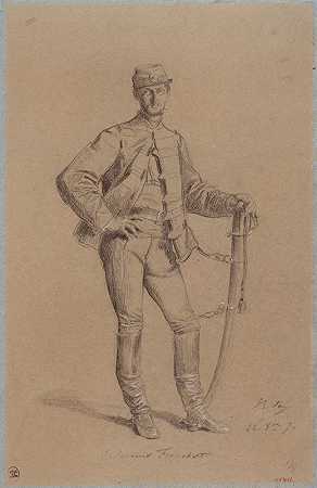 “巴黎围攻期间布莱顿先生的肖像，亚历山大·比达
