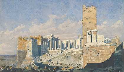 托马斯·哈特利·克罗梅克（Thomas Hartley Cromek）的《来自西方的雅典卫城》（The Acropolis from The West）、《Propylea》和《雅典娜·耐克神庙》（The Temple of Athens）