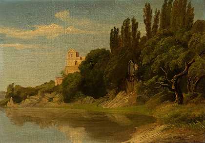 弗里德里希·瓦斯曼的《意大利水边风景》