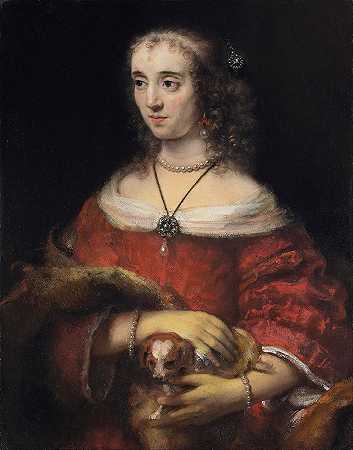 伦勃朗·范·里恩（Rembrandt van Rijn）的《一位女士和一只小狗的肖像》（Portrait of a Lady with a Lap Dog）