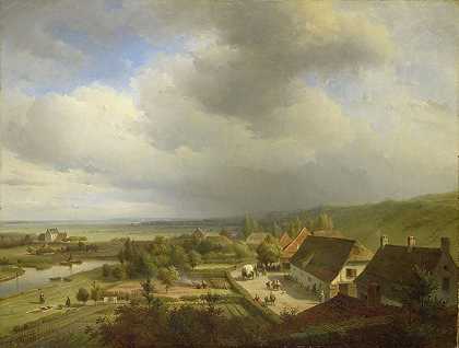 亚伯拉罕·约翰内斯·库文伯格的《瓦格宁根附近的丘陵风景》