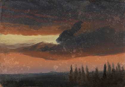 克努德·巴德的《杨树上的云研究》