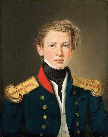 克里斯蒂安·阿尔布雷希特·延森（Christian Albrecht Jensen）的《丹麦皇家海军科斯穆斯·博尔尼曼少尉》（生于1809年，死于1888年）