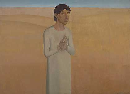古斯塔夫·范·德·沃斯蒂因的《沙漠中的基督》