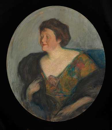 Leonid Pasternak的《O.Fränkel夫人肖像》