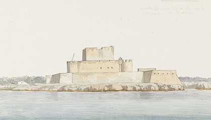 亚伯拉罕·路易·鲁道夫·杜克罗斯抵达圣毛罗·拉布鲁卡城堡时的海景