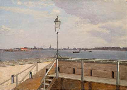 克里斯托弗·威廉·埃克斯伯格（Christopoffer Wilhelm Eckersberg）的《远在哥本哈根的特雷克纳炮台》