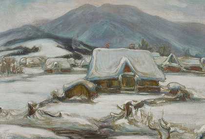瓦迪斯瓦夫·莱温斯基的《雪地小屋》