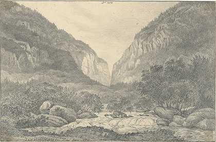 约翰·弗雷德里克·威廉·赫歇尔爵士的《辛普森入口处布里格附近的萨尔蒂纳山谷》