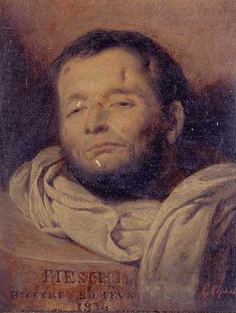 朱塞佩·菲斯基（1790-1836）在被弗朗索瓦·加布里埃尔·纪尧姆·莱保尔处决后的头