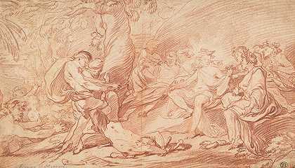 弗朗索瓦·凡·卢的《马赛亚的剥皮》