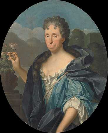 “阿伦特·范布伦的妻子萨比娜·阿格内塔·德·阿奎特的肖像”，作者：Krzysztof Lubieniecki