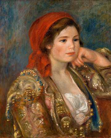 皮埃尔·奥古斯特·雷诺阿的《穿西班牙夹克的女孩》