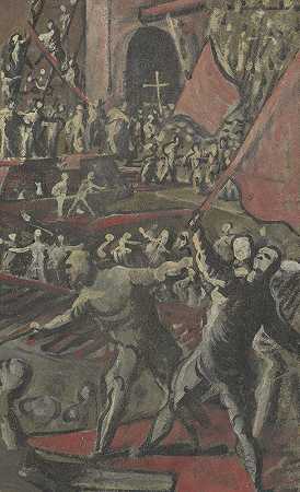 《威尼斯士兵袭击君士坦丁堡（教区）》（Domenico Tintoretto）