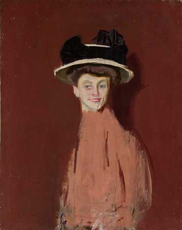 伊格纳西·马雷克的《一个女人的肖像研究》