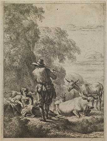 《牧羊人吹长笛》，作者：尼古拉斯·彼得斯