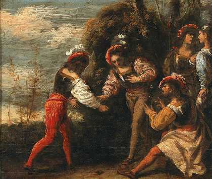 《勇士扮演莫拉》（Pietro della Vecchia）