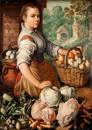 Joachim Beuckelaer的《蔬菜女孩》