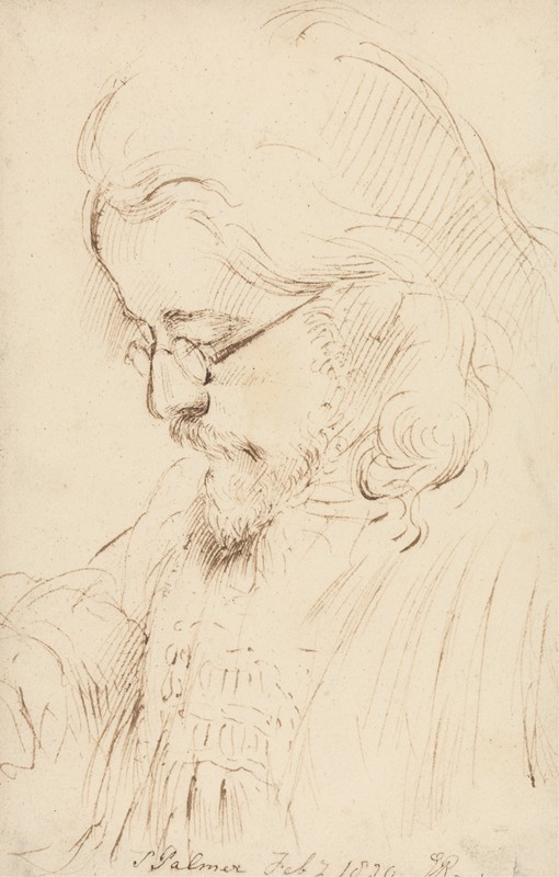 “塞缪尔·帕尔默肖像，乔治·里士满的《头与肩》