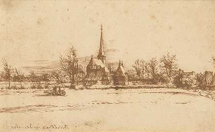 康斯坦丁·惠更斯的《冬天的比克贝根村》