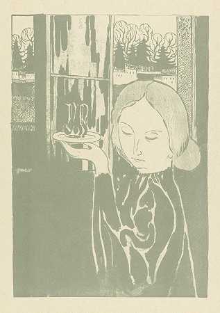 莫里斯·丹尼斯的《托盘上有水罐的女人》