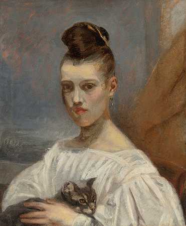 安托万·路易斯·巴耶的《艺术家女儿克拉拉的肖像》